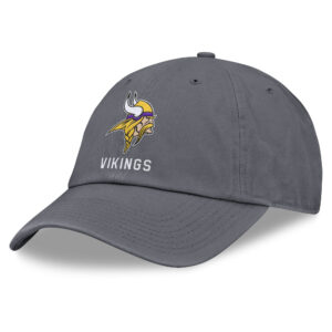 Men's Fanatics Graphite Minnesota Vikings Team Logo Adjustable Hat