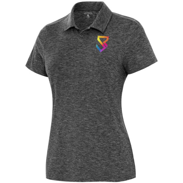 Women's Antigua  Heather Black Seth "Freakin" Rollins Matter Polo