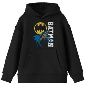 Youth  Black Batman Classic Pullover Hoodie