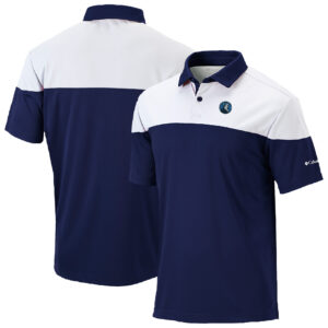 Men's Columbia  Navy Minnesota Timberwolves Omni-Wick Best Ball Polo