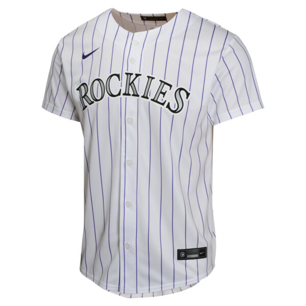 Youth Nike Kris Bryant White Colorado Rockies Home Game Player Jersey - Image 6
