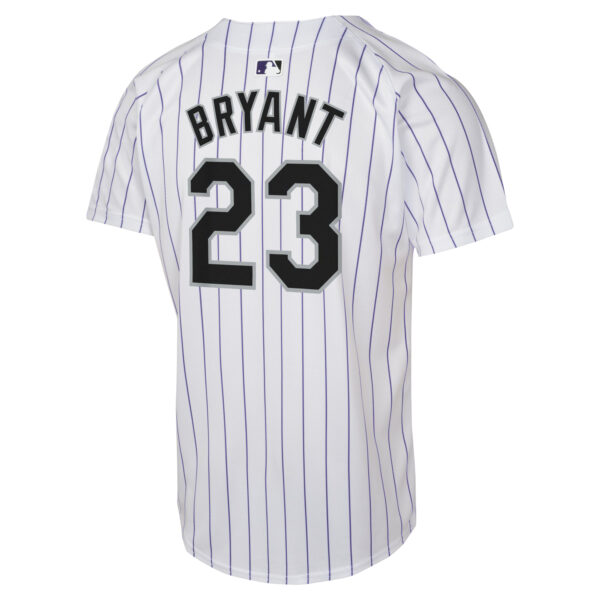 Youth Nike Kris Bryant White Colorado Rockies Home Game Player Jersey - Image 7