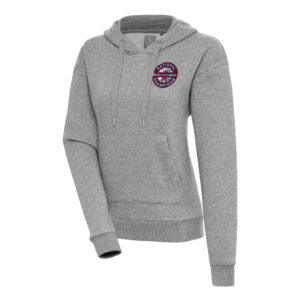 Women's Antigua  Heather Gray UConn Huskies Back-To-Back NCAA Men's Basketball National Champions Victory Pullover Hoodie