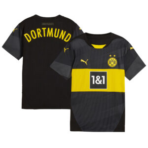 Youth Puma Black Borussia Dortmund 2024/25 Away Replica Jersey