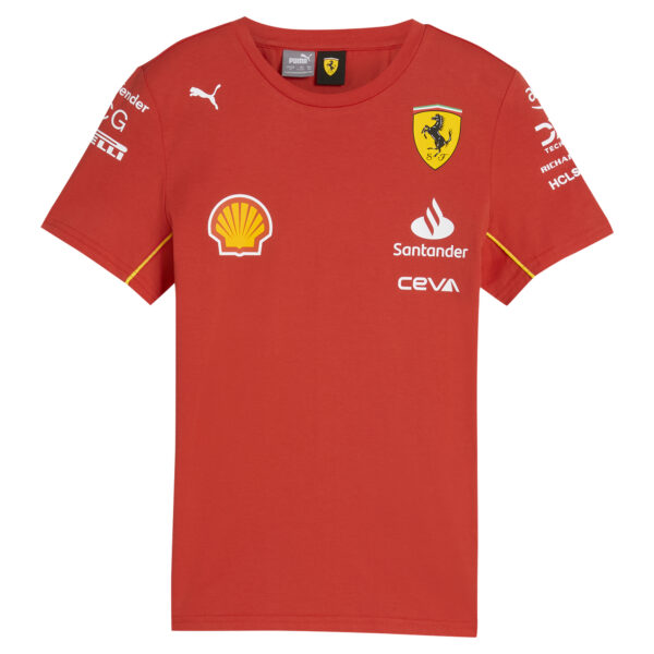 Youth Puma Red Scuderia Ferrari 2024 Replica Team T-Shirt - Image 6