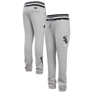 Men's Pro Standard Heather Gray Chicago White Sox Script Tail Sweatpants