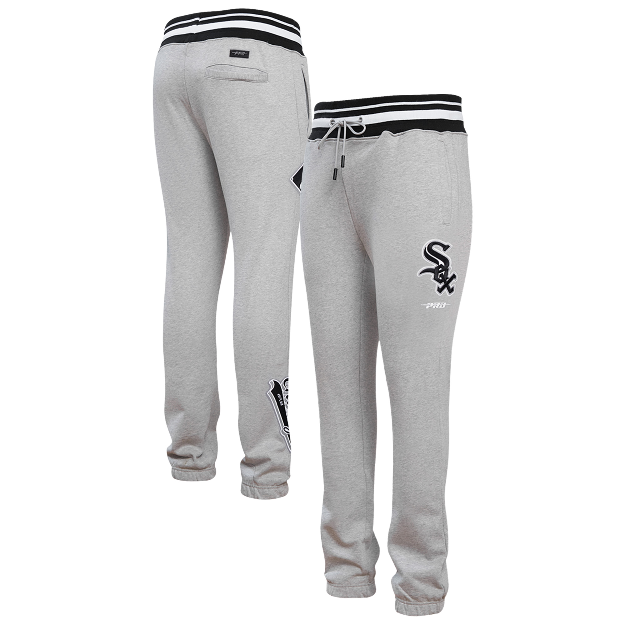 Men's Pro Standard Heather Gray Chicago White Sox Script Tail Sweatpants