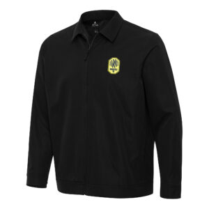 Men's Antigua Black Nashville SC Pivot Full-Zip Jacket