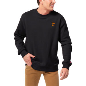 Men's League Collegiate Wear Black Tennessee Volunteers Essentials 2.0 Fleece Pullover Sweatshirt