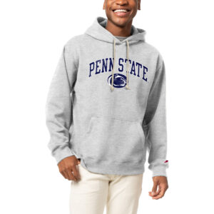 Men's League Collegiate Wear Heather Gray Penn State Nittany Lions Essentials 2.0 Fleece Pullover Hoodie