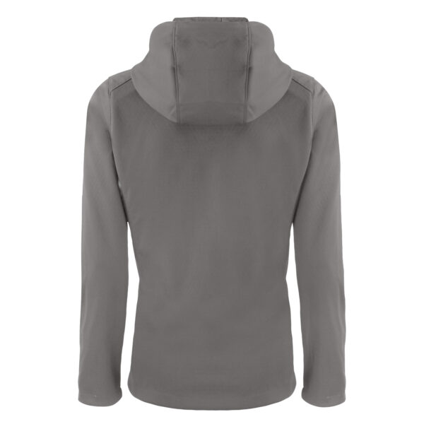 Women's Cutter & Buck Stone San Francisco 49ers Evoke Eco Softshell Recycled Full-Zip Hoodie Jacket - Image 4