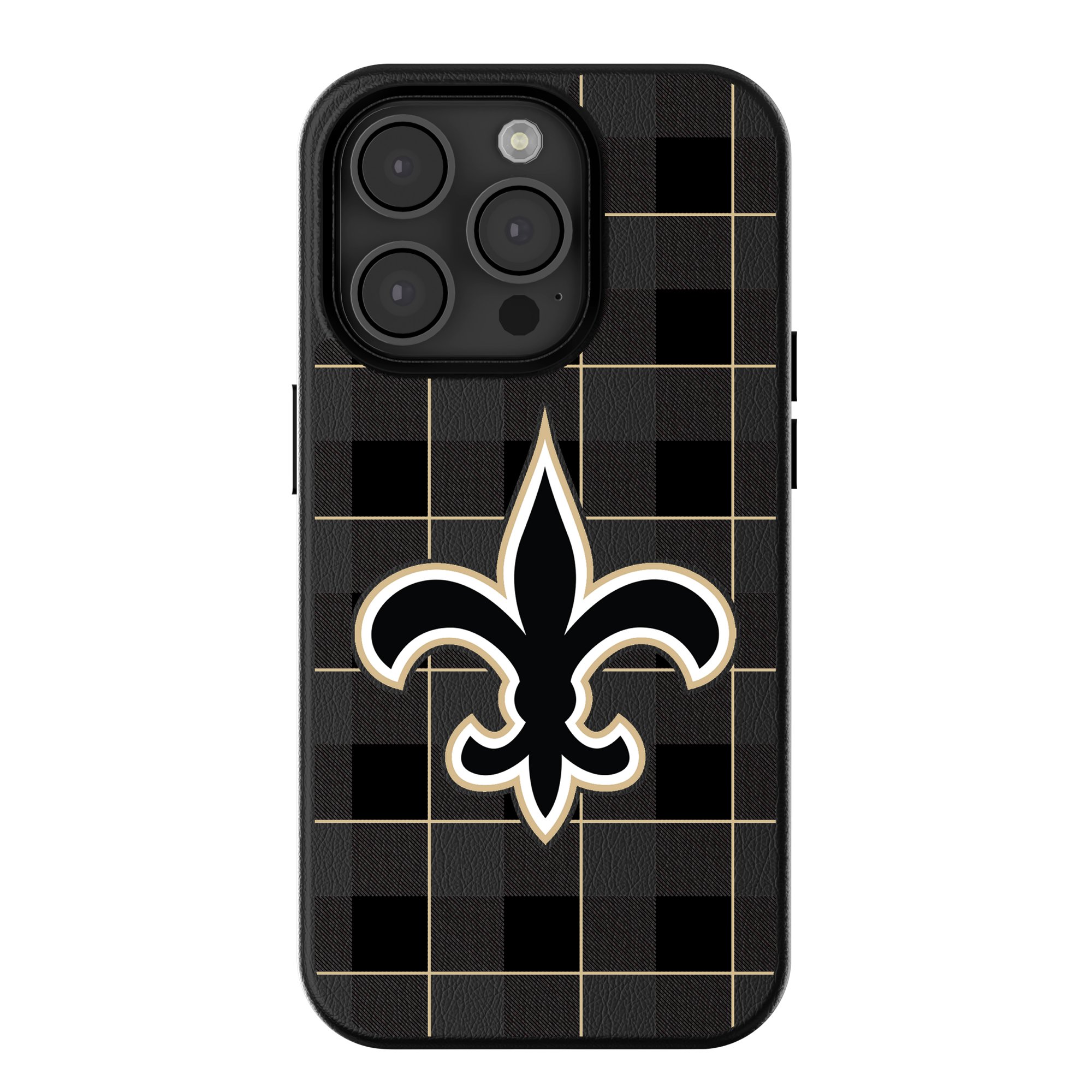 Keyscaper New Orleans Saints Plaid Magnetic Bump iPhone Case