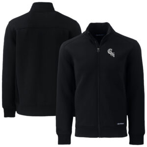 Men's Cutter & Buck  Black Chicago White Sox Big & Tall Roam Eco Recycled Full-Zip Jacket