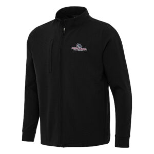 Men's Antigua Black Gonzaga Bulldogs Regard Full-Zip Jacket