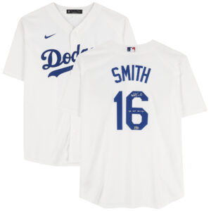 Will Smith Los Angeles Dodgers Autographed White Nike Replica Jersey with "20 WS Champs" Inscription