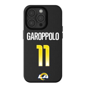 Keyscaper Jimmy Garoppolo Black Los Angeles Rams iPhone Magnetic Bump Case