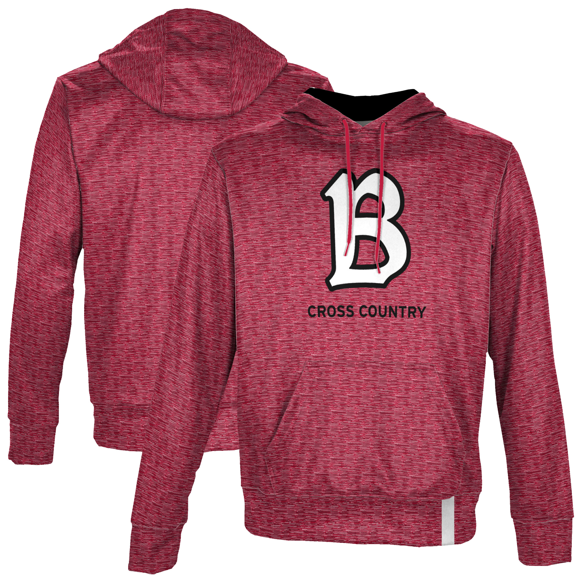 Men's ProSphere Red Benedictine Eagles Cross Country 1.0 Pullover Hoodie