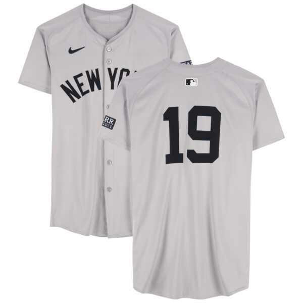 Jon Berti New York Yankees Game-Used #19 Gray Jersey vs. Oakland Athletics on September 22, 2024