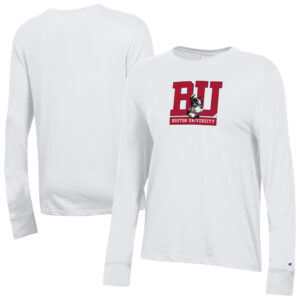 Women's Champion  White Boston University Core Long Sleeve T-Shirt