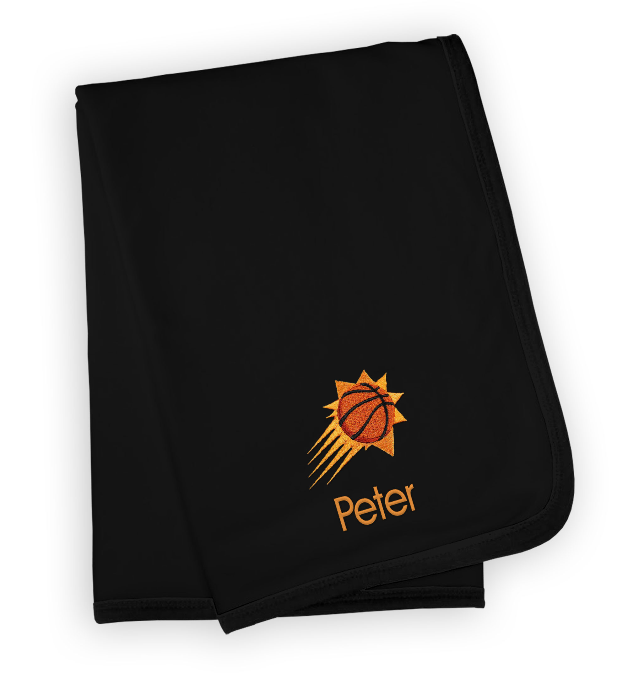 Infant Black Phoenix Suns Personalized Blanket