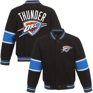 Preschool JH Design Black Oklahoma City Thunder Full-Zip Jacket