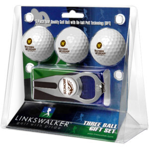Western Michigan Broncos 3-Pack Golf Ball Gift Set with Hat Trick Divot Tool
