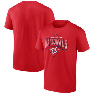 Men's Red Washington Nationals Ahead In The Count T-Shirt