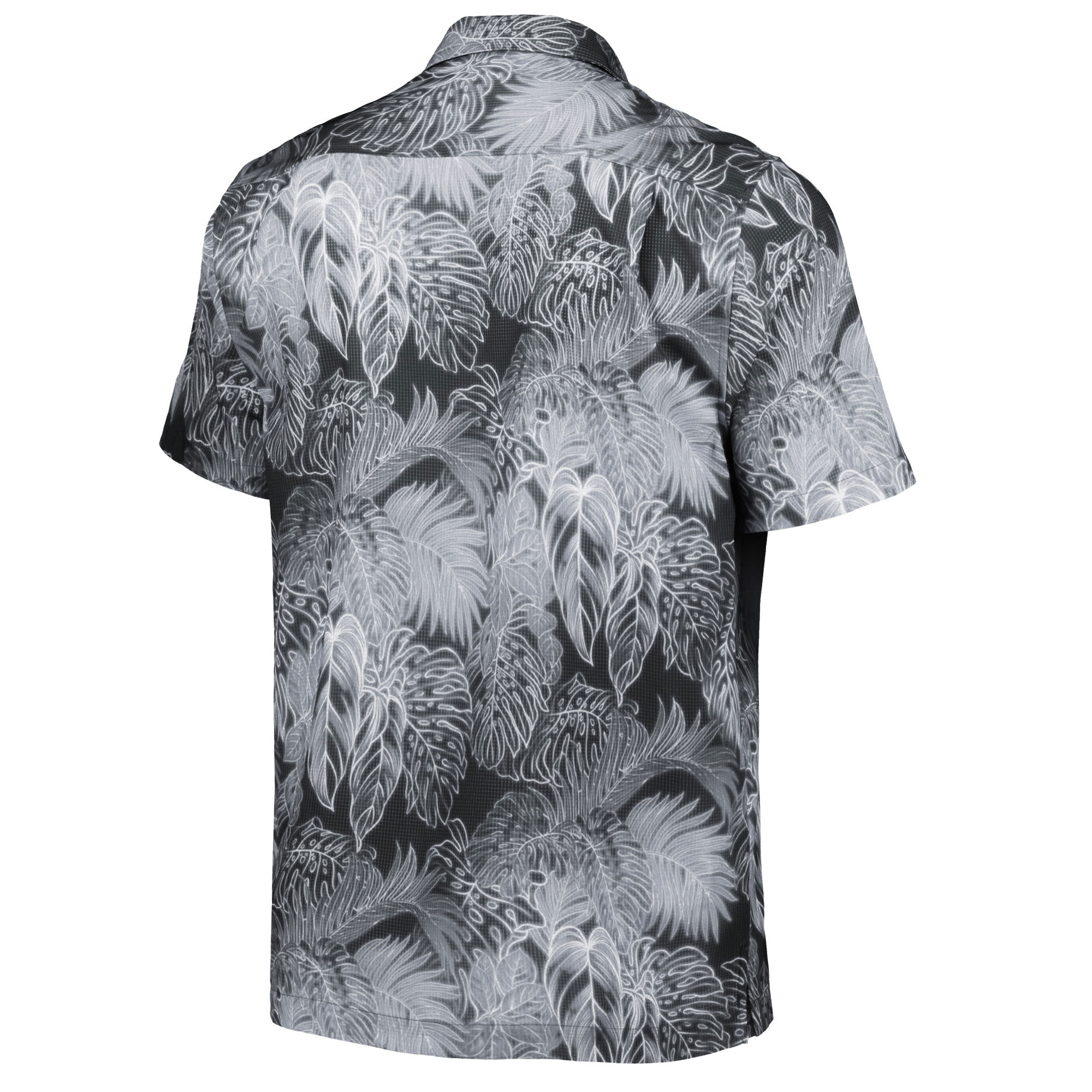 Men's Tommy Bahama Black San Diego State Aztecs Bahama Coast Luminescent Frond Camp IslandZone Button-Up Shirt - Image 7