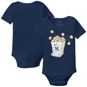 Infant Tiny Turnip Navy New York Yankees Popcorn Bodysuit