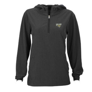 Women's Charcoal Towson Tigers Pullover Stretch Anorak Jacket