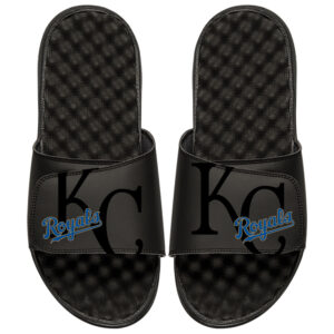 Kansas City Royals ISlide Youth MLB Tonal Pop Slide Sandals - Black