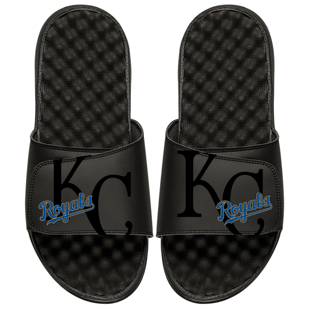 Kansas City Royals ISlide Youth MLB Tonal Pop Slide Sandals - Black