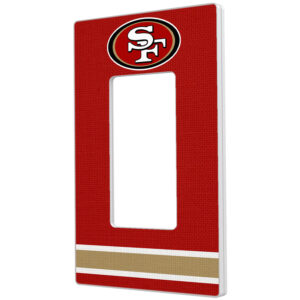 San Francisco 49ers Stripe Single Rocker Light Switch Plate