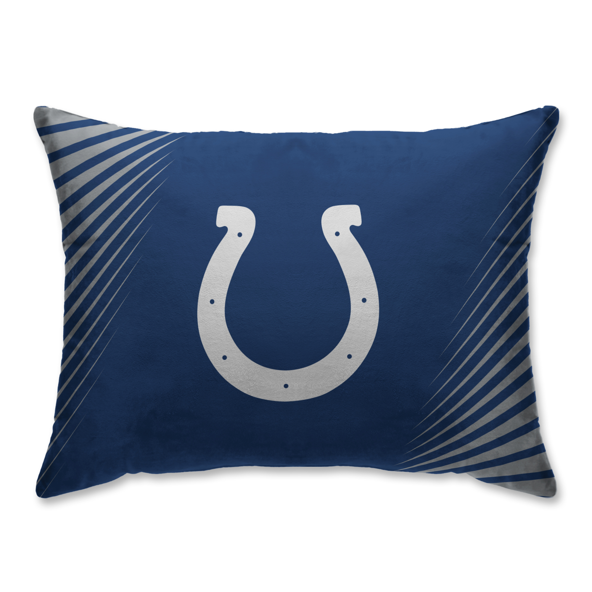 Indianapolis Colts Side Streak Plush Standard Pillow Protector - Blue