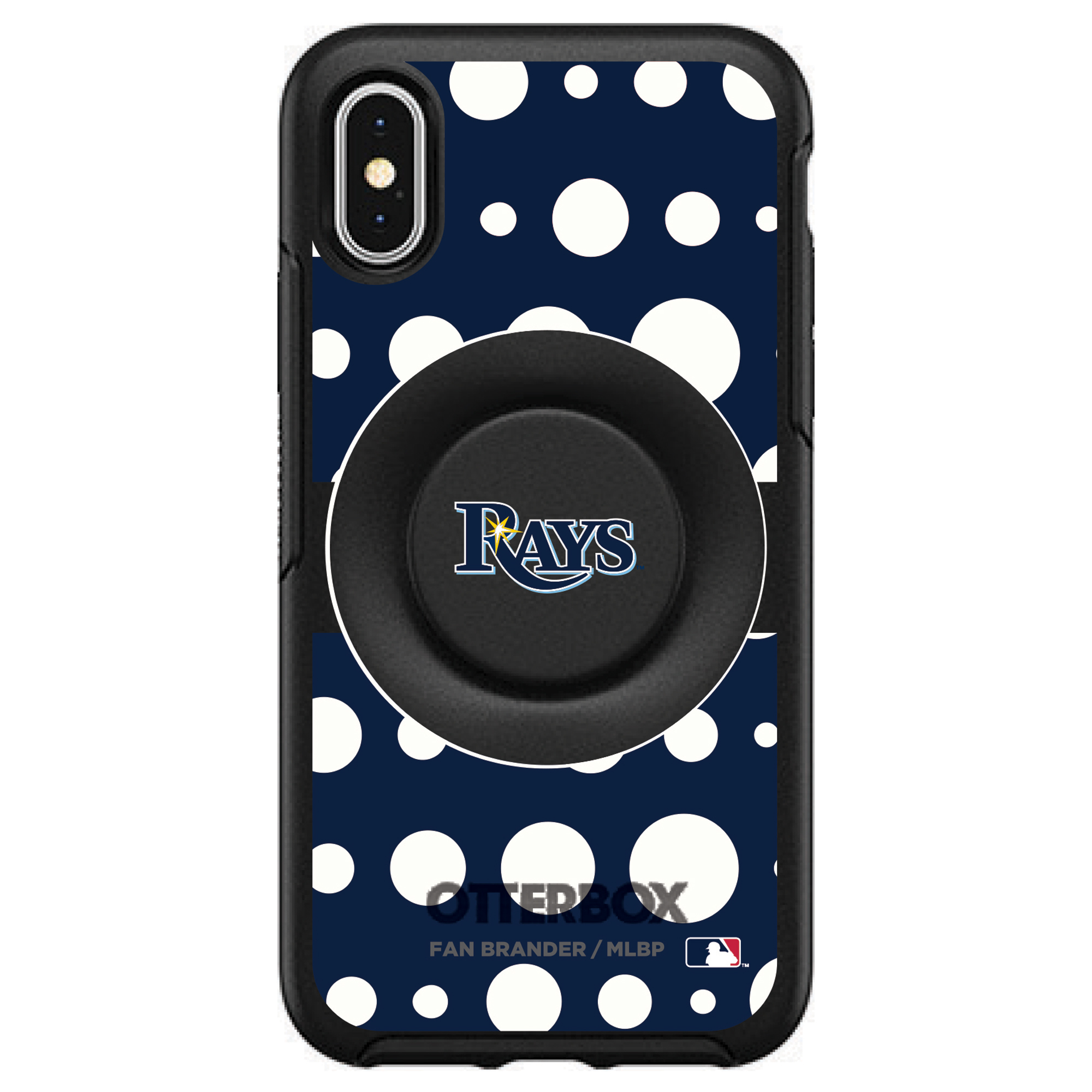 OtterBox Tampa Bay Rays Otter+Pop PopSocket Polka Dot iPhone Case