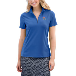 Women's Royal Louisiana Tech Bulldogs Vansport Micro-Waffle Mesh Polo
