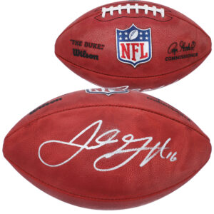 Jared Goff Los Angeles Rams Autographed Wilson 2020 On Field Duke Pro Football