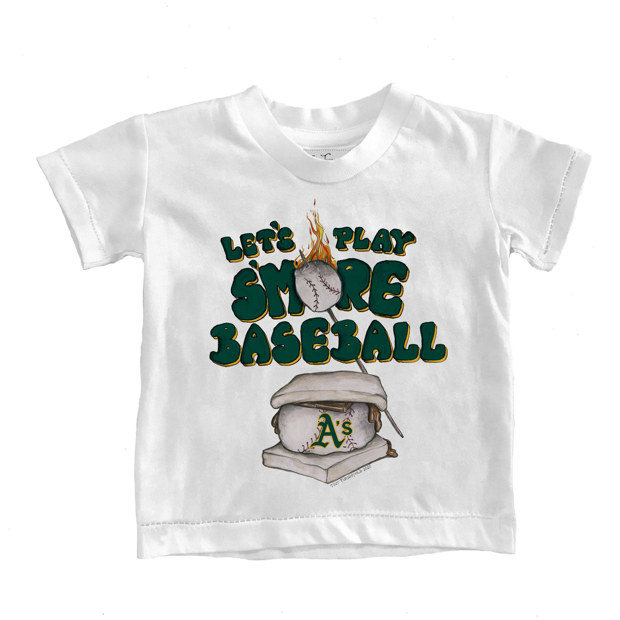 Infant Tiny Turnip White Athletics S'mores T-Shirt