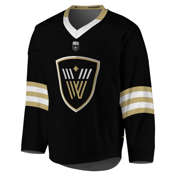Youth Black/Gold Vancouver Warriors Replica Jersey - Image 6