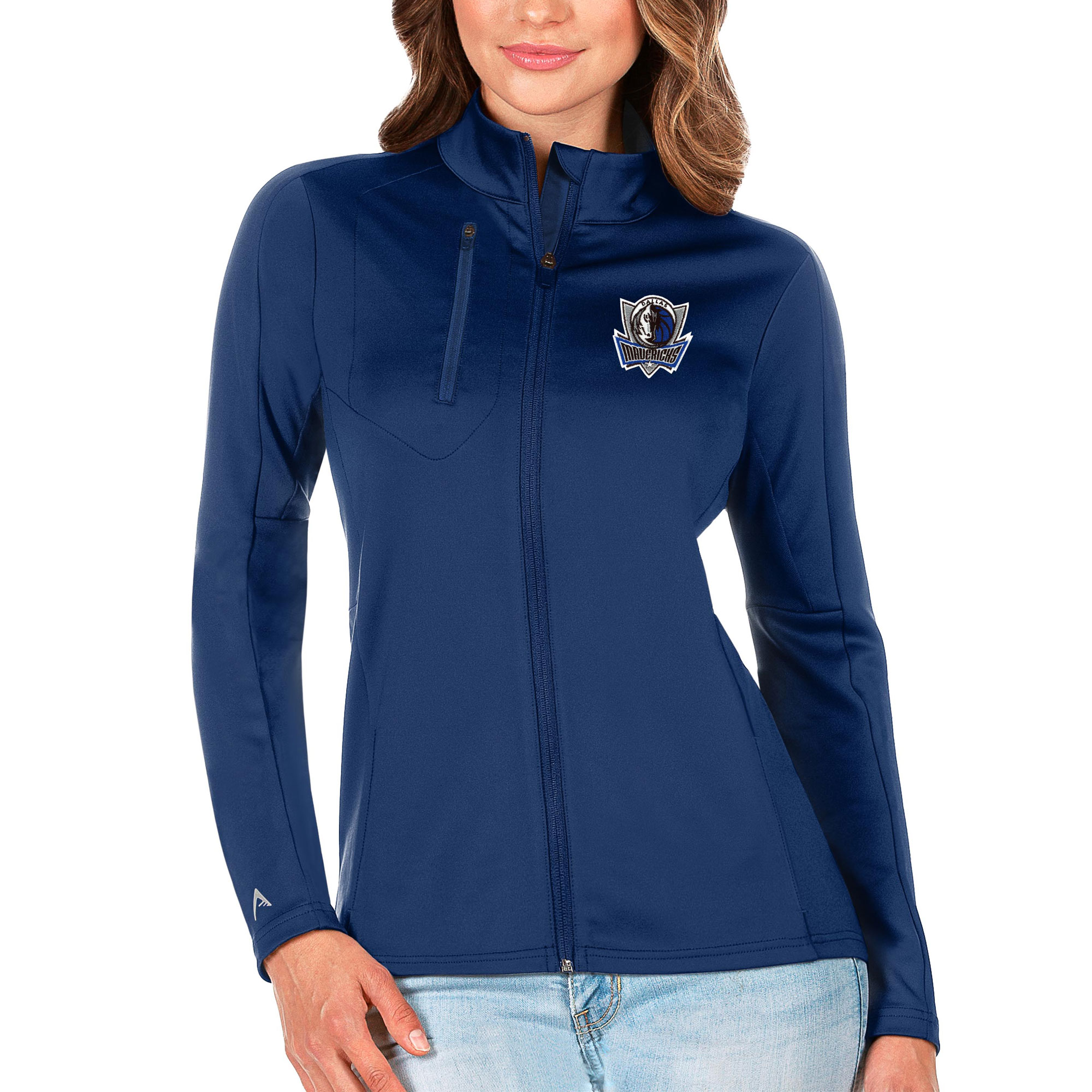 Women's Antigua Blue Dallas Mavericks Generation Full-Zip Jacket