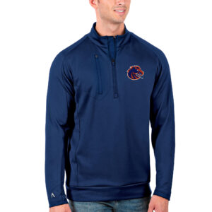 Men's Antigua Royal Boise State Broncos Generation Half-Zip Pullover Jacket