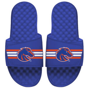 Men's ISlide Royal Boise State Broncos Varsity Stripes Slide Sandals