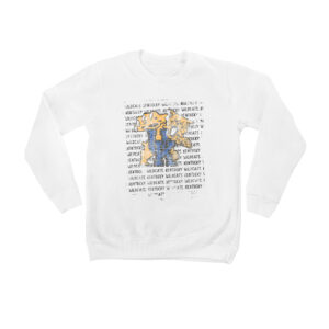 Youth White Kentucky Wildcats Bold Type Pullover Sweatshirt