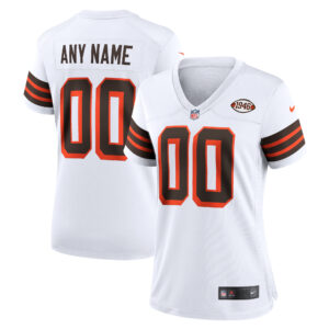 Women's Nike White Cleveland Browns 1946 Collection Alternate Custom Jersey