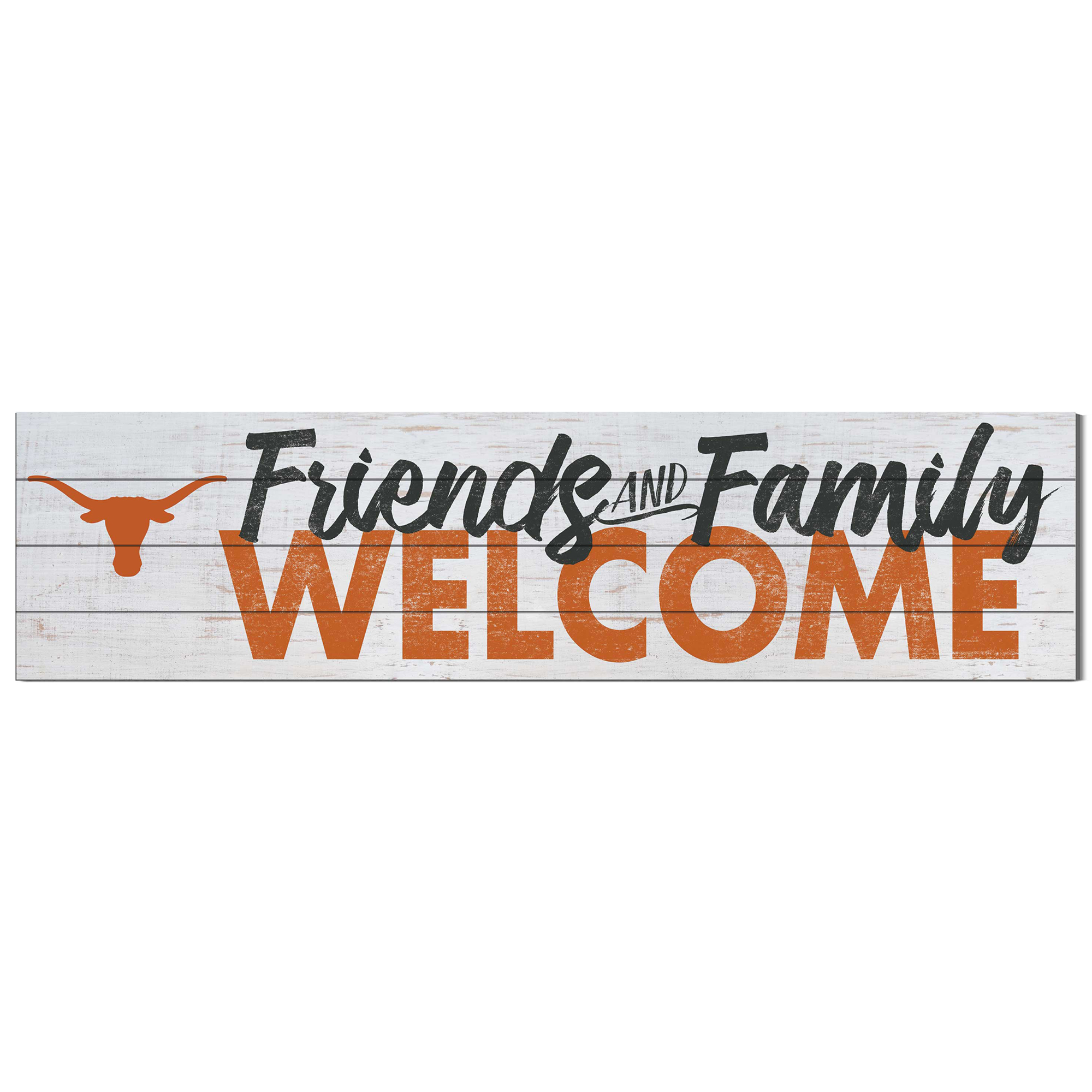 Texas Longhorns 10'' x 40'' Friends & Family Welcome Sign - Image 2