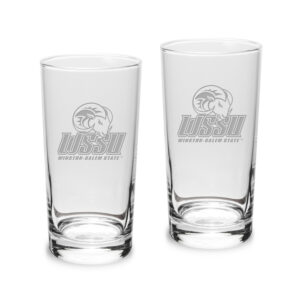 Winston-Salem State Rams 2-Piece 10oz. Highball Glass Set