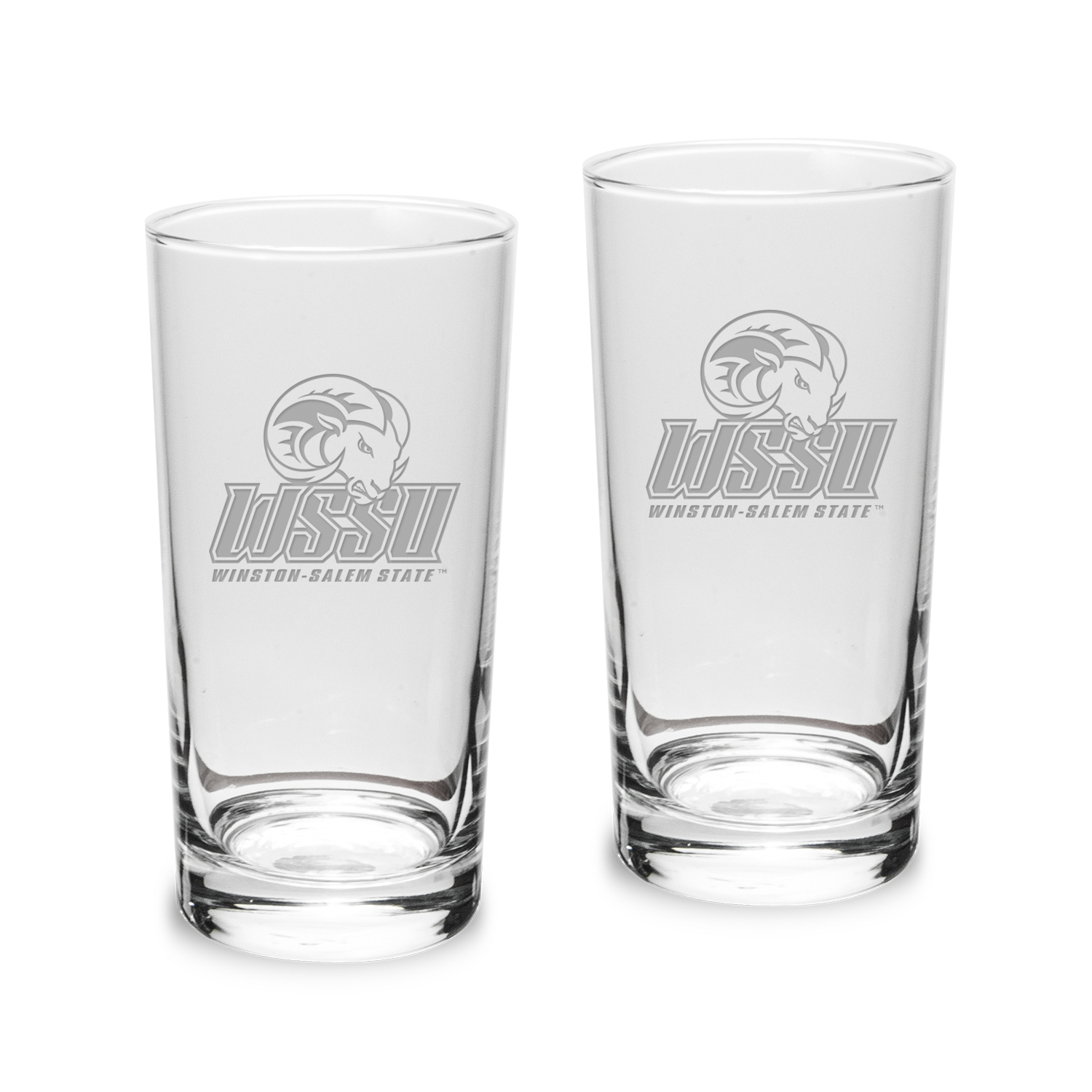 Winston-Salem State Rams 2-Piece 10oz. Highball Glass Set