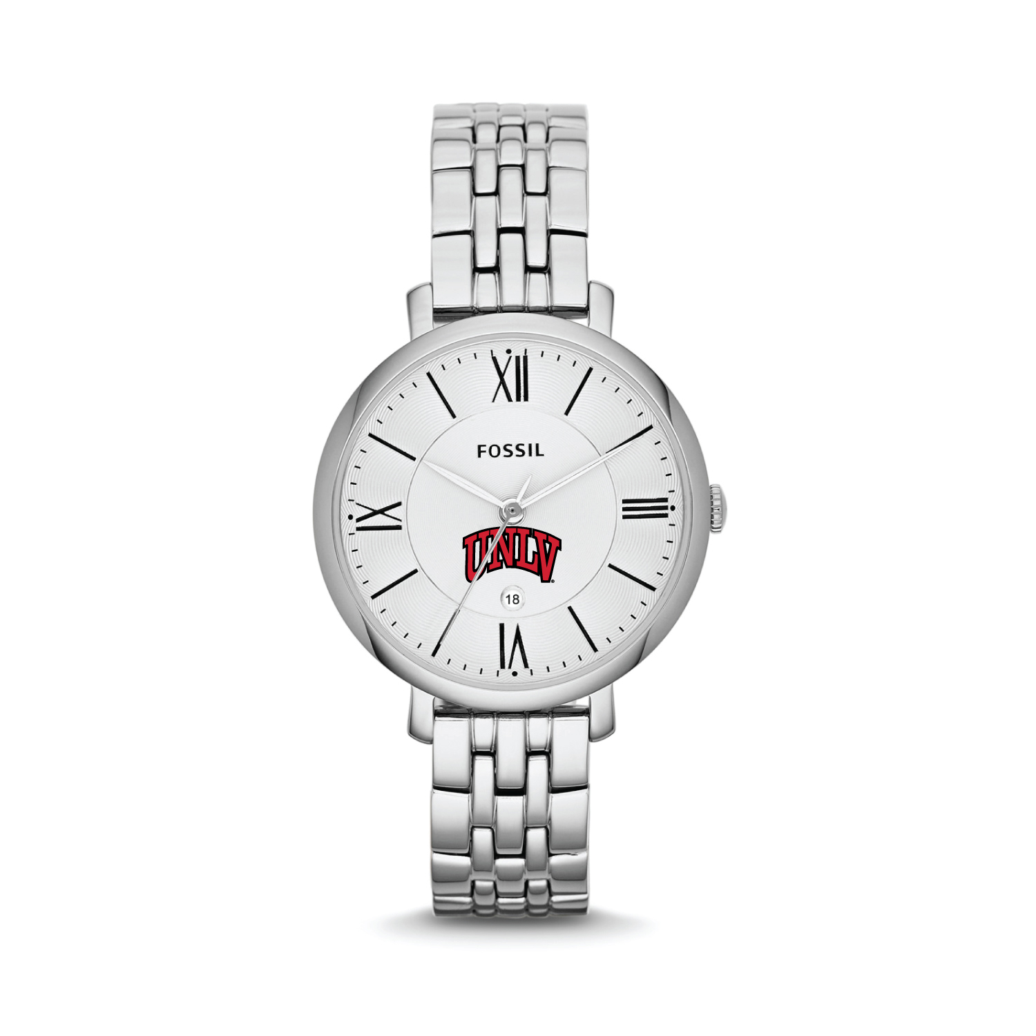 Women's Silver UNLV Rebels Jacqueline Stainless Steel Watch