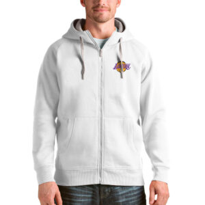 Men's Antigua  White Santa Cruz Warriors Victory Pullover Hoodie