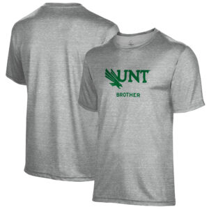 Men's Gray North Texas Mean Green Brother Name Drop T-Shirt